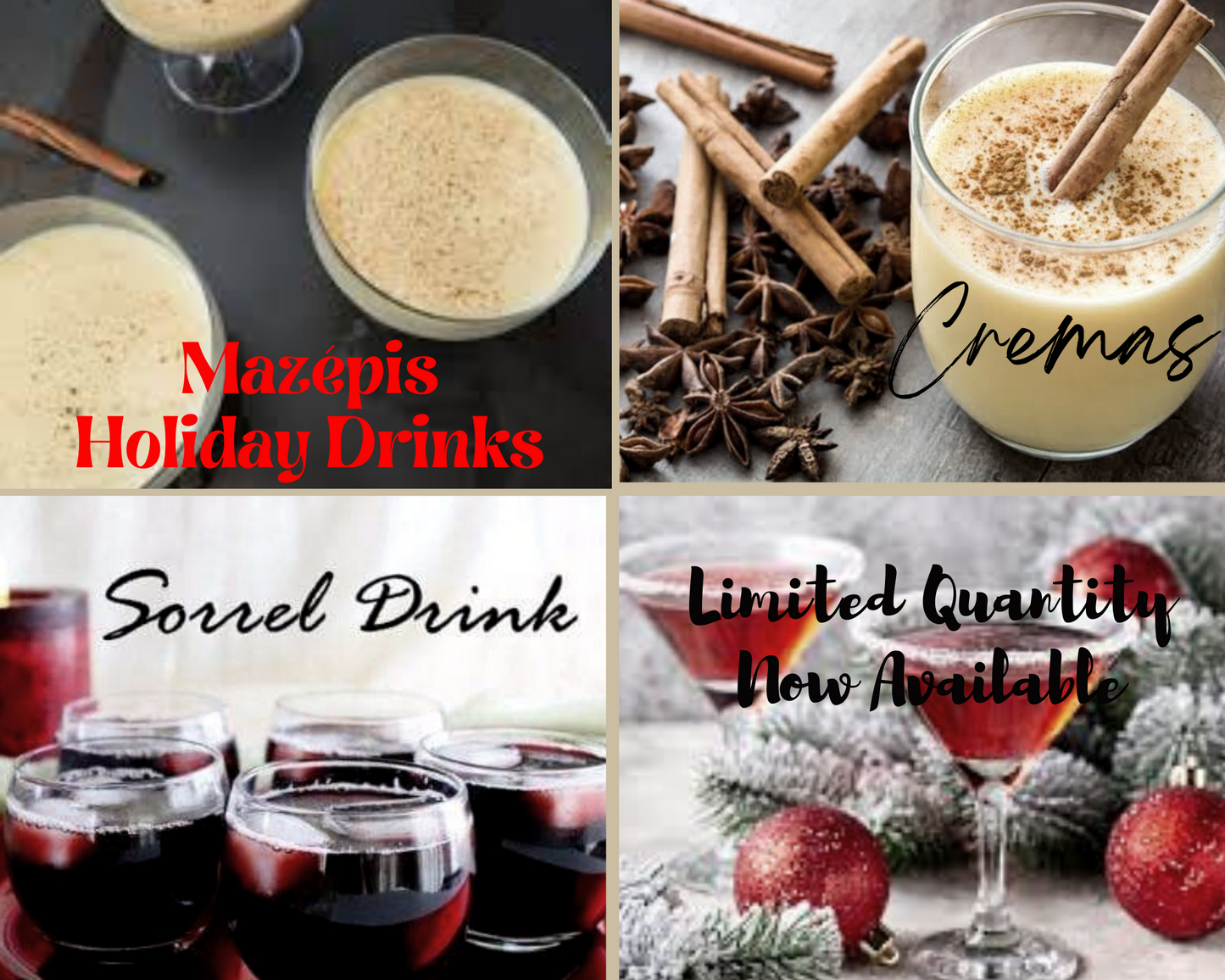 HOLIDAY DRINK - CREMAS